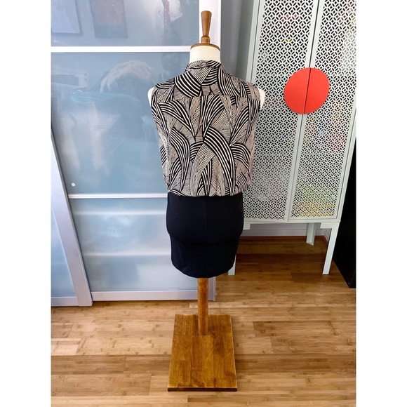 Amanda Uprichard Patterned Silk Drape Pencil Dress - Picture 2 of 6